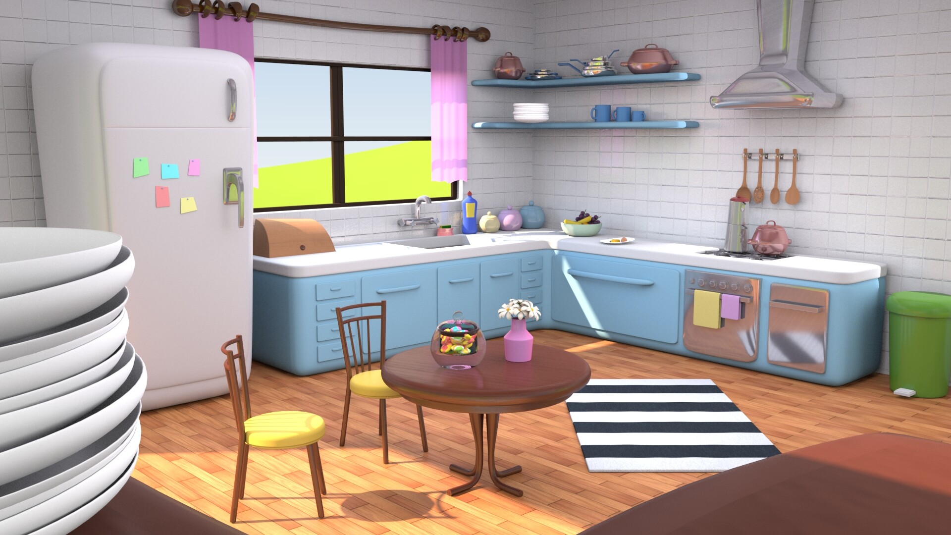 Artstation Kitchen For Mini Anima Turkish Youtube Channel For Kids Noor Hajili
