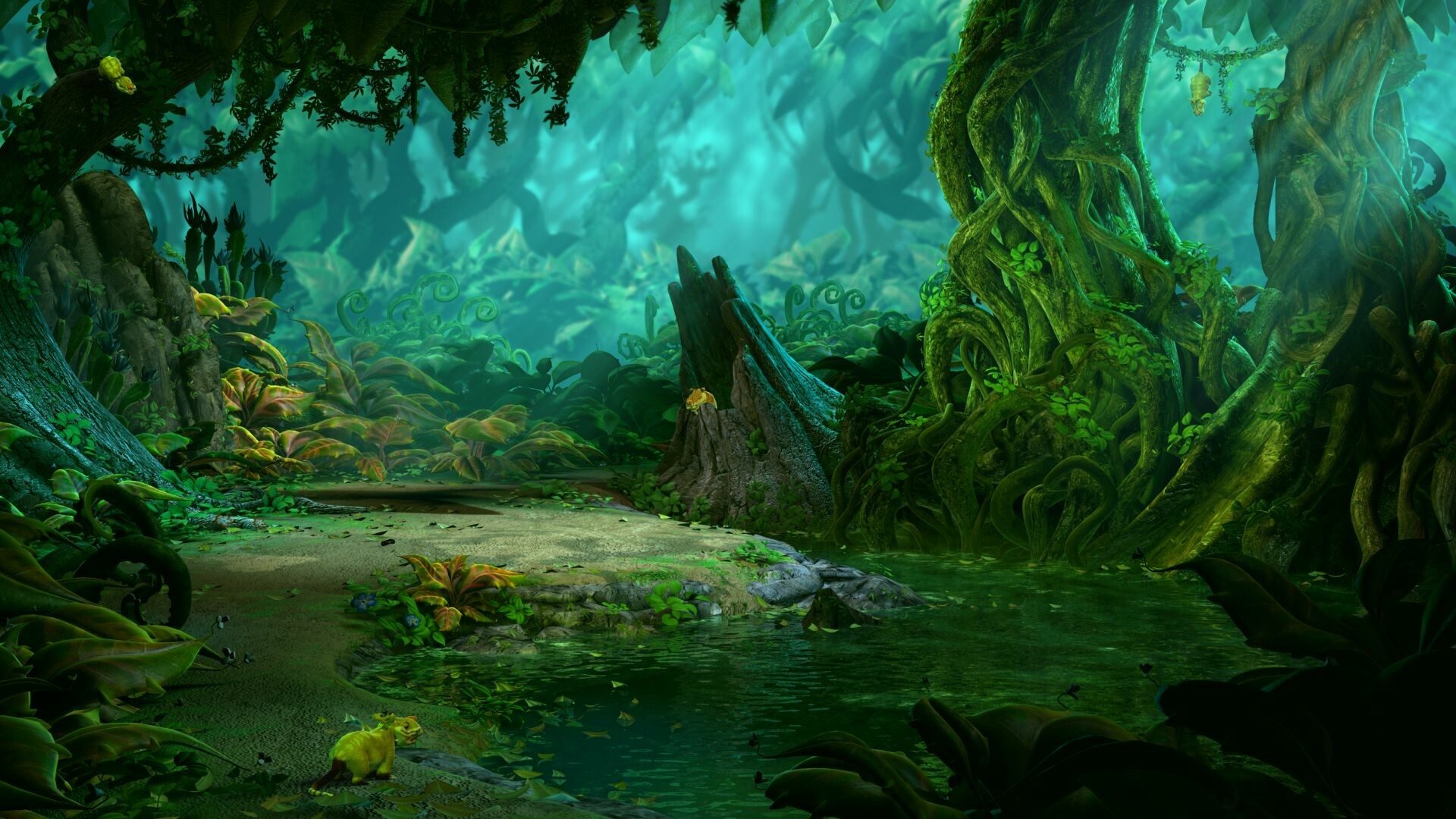 Сказочная полянка в лесу. Сказочный лес болото. Сказочные подводные растения. Болота фэнтези. Маврина царевна лягушка.