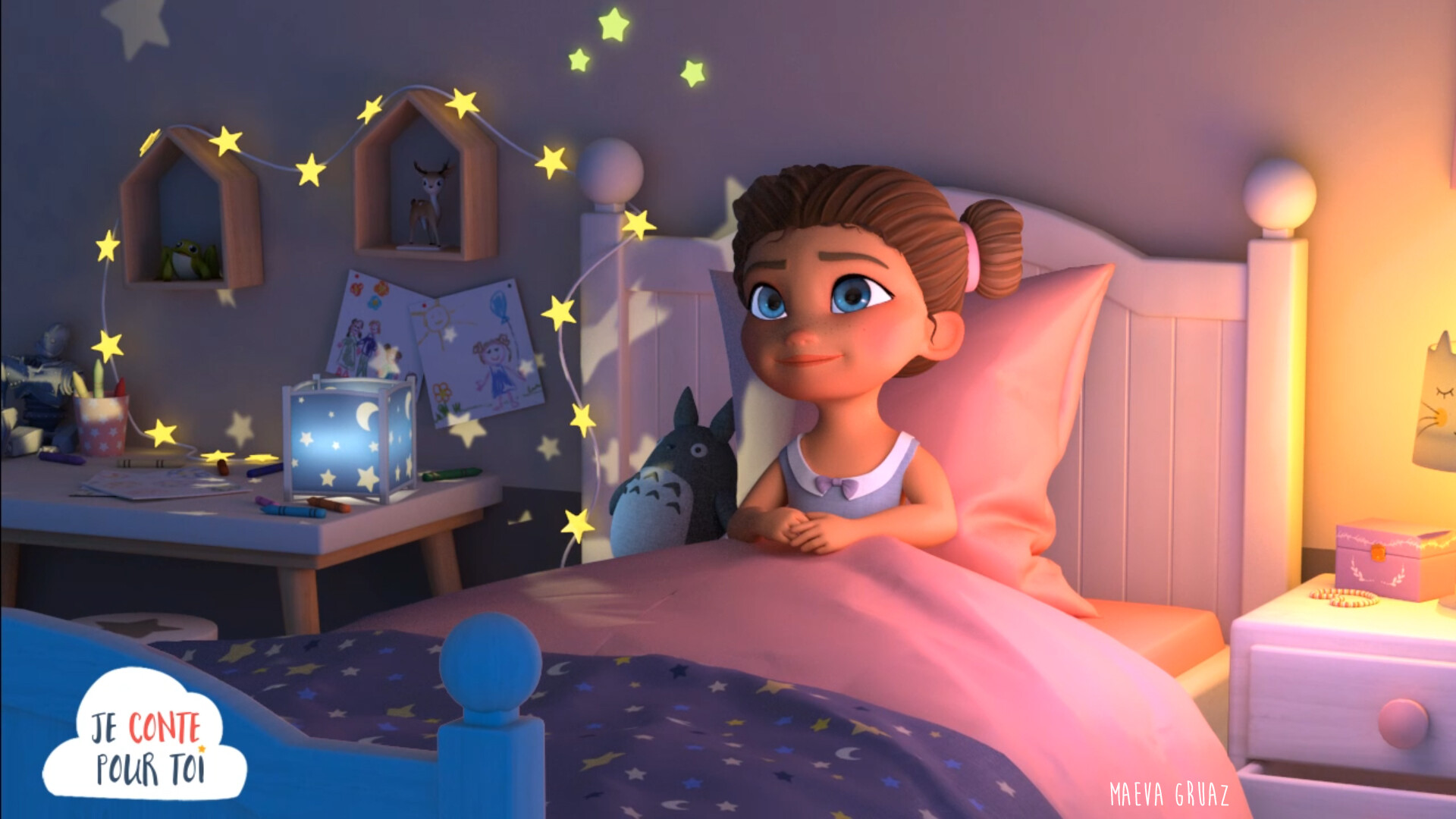 Artstation Girl In Her Bedroom Maeva Gruaz