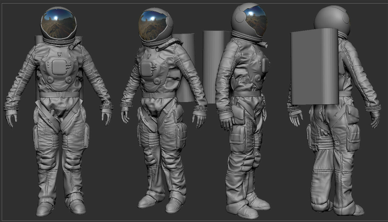 Astronaut model (Not my work)