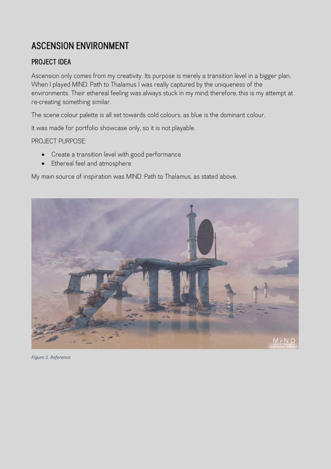 ENVIRONMENT DESIGN DOCUMENT PAGE 1