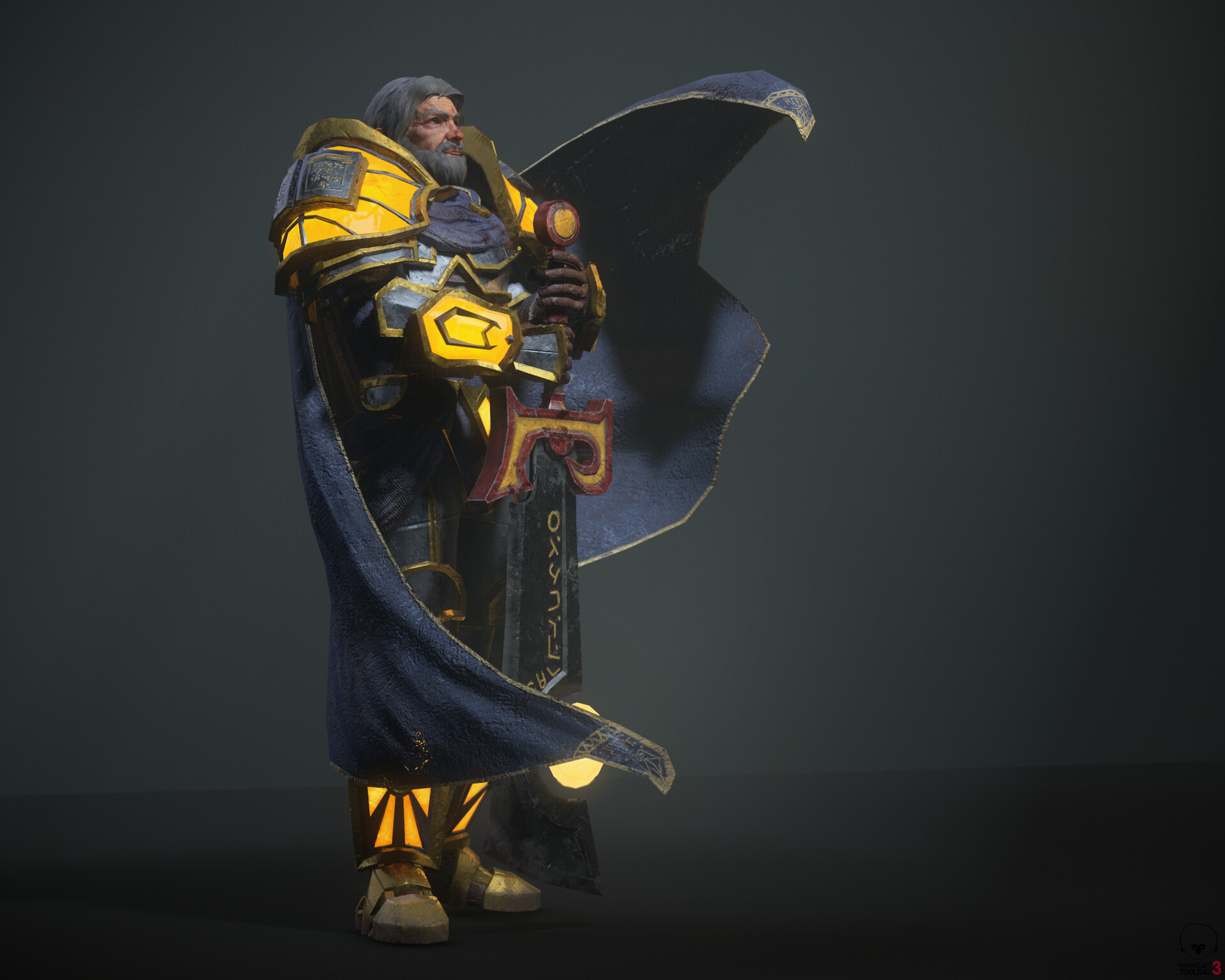 ArtStation Tirion Fordring Fan Art, Realtime