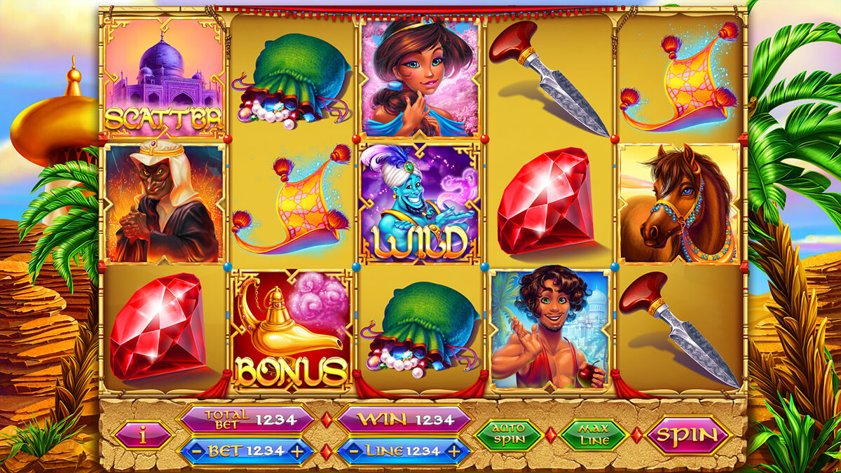 Free aladdin slot game