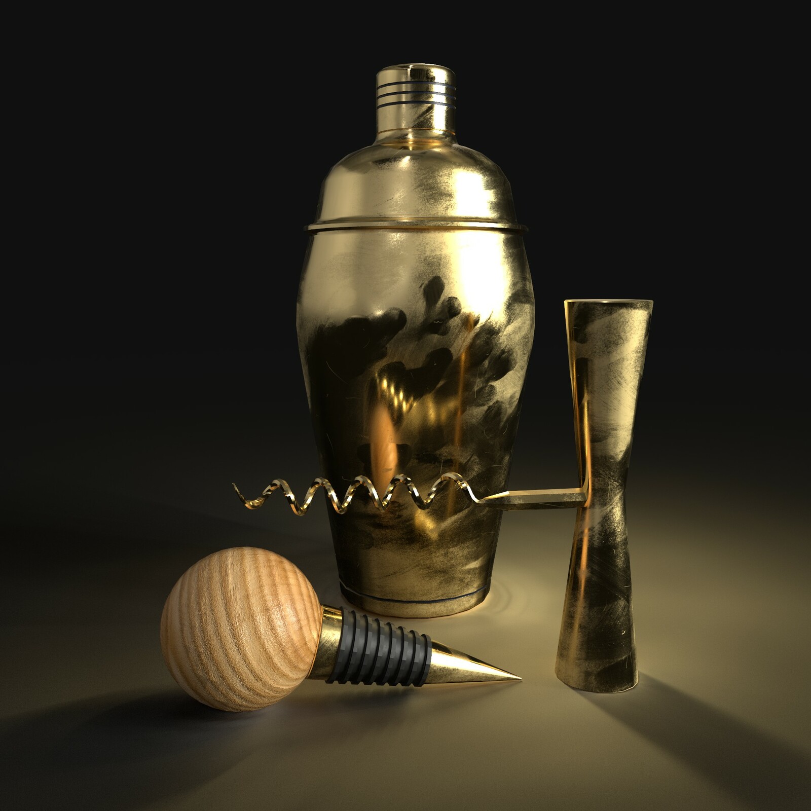 Gold plated bar tools