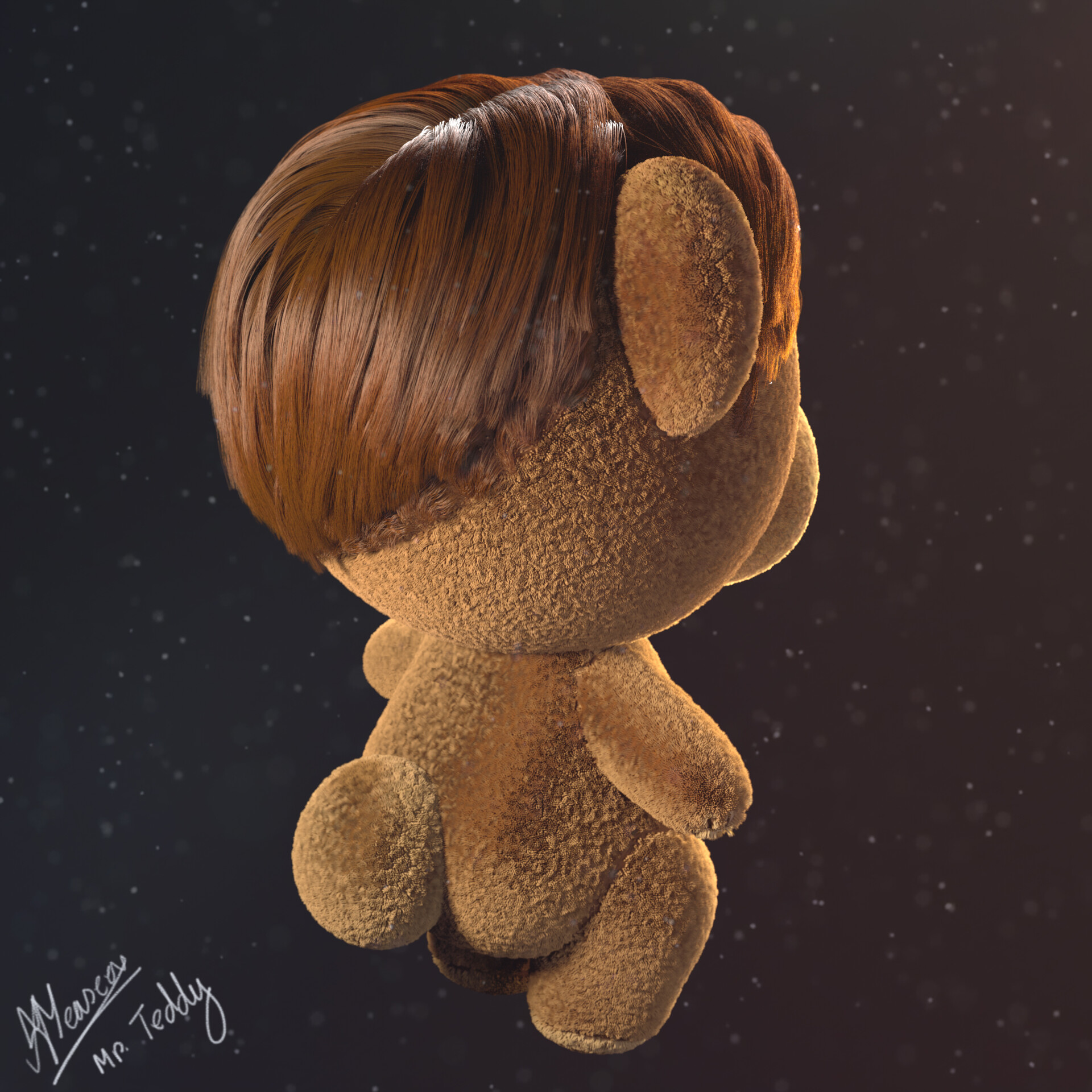 Teddy bear with hair deals