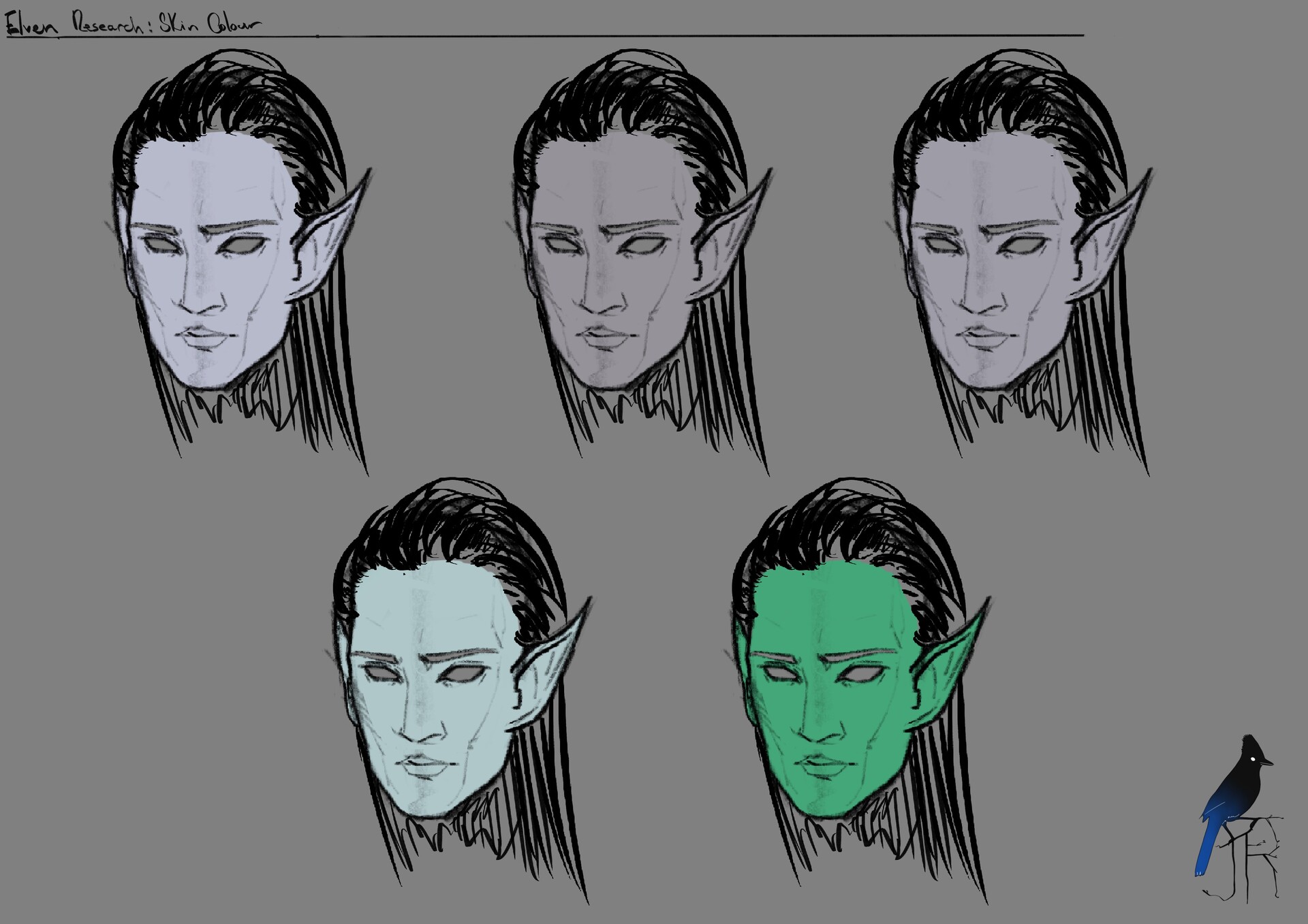 Jay River - Elf 1 Head Design Process