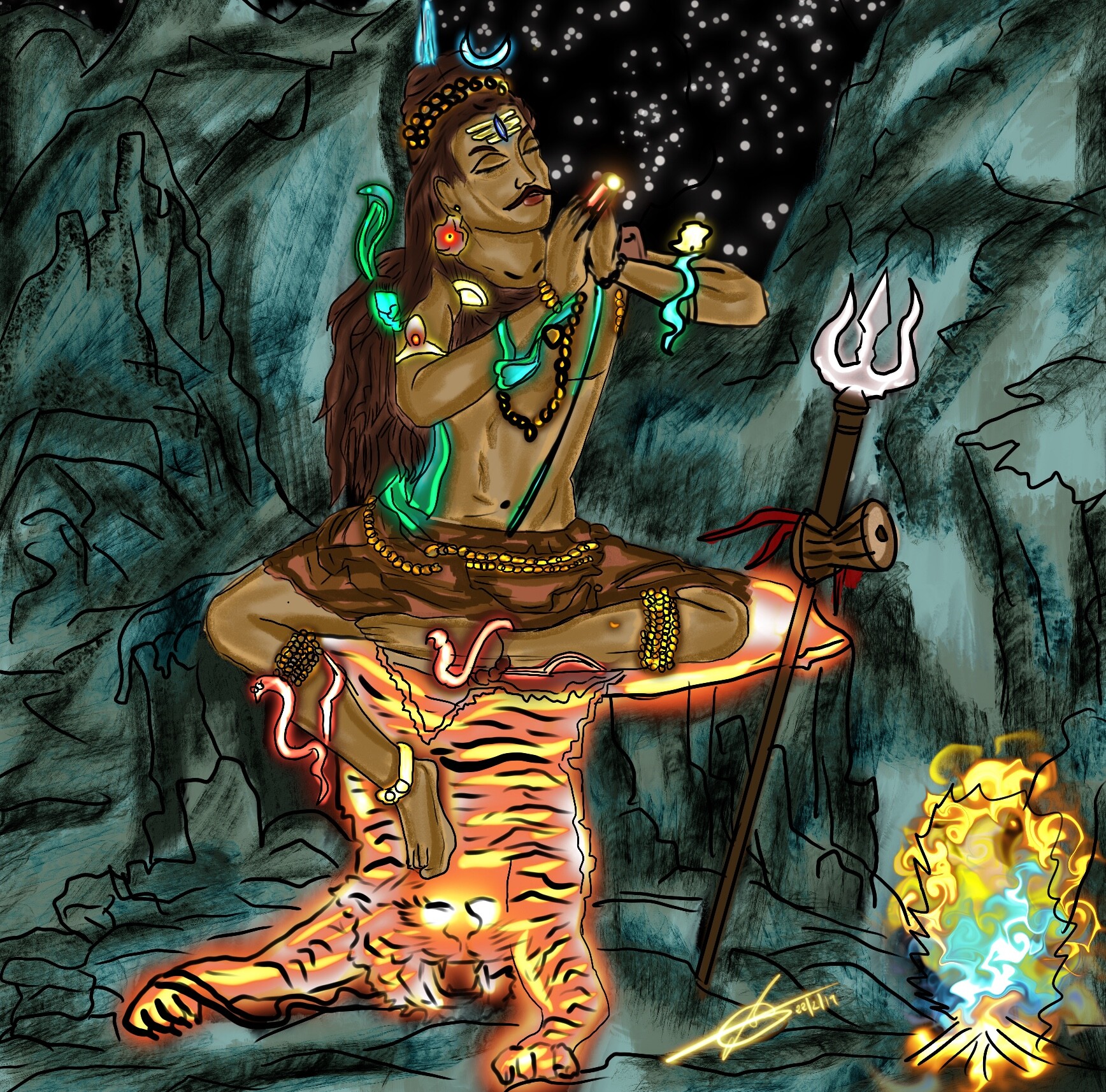 Artstation Smoking Weed On Himalaya Knowledge Yogi