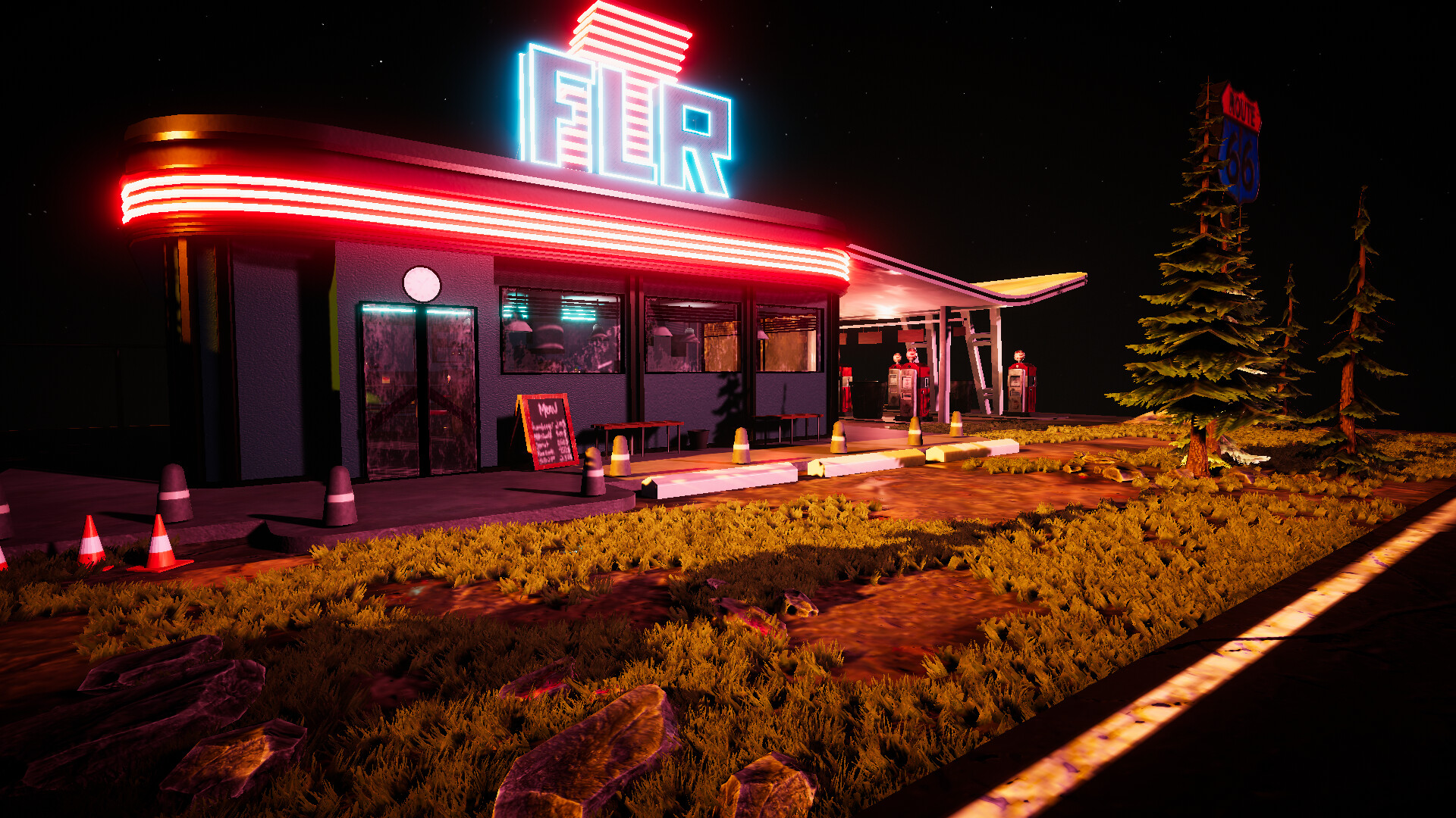 Station diner outlet
