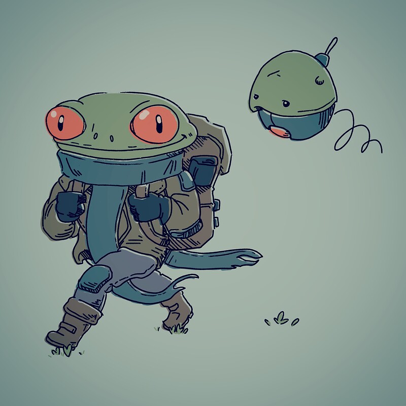 frog and his pal