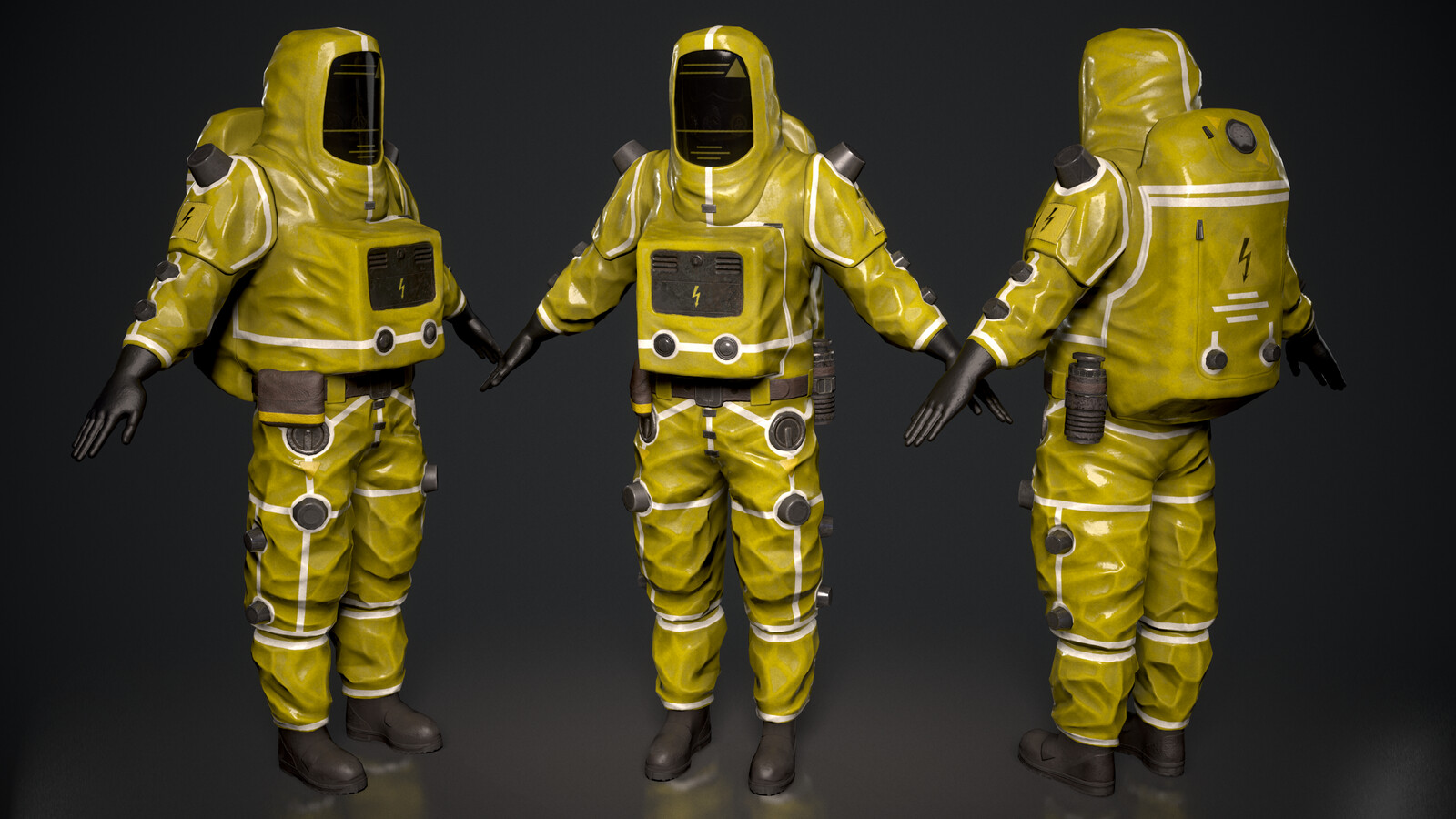 Biohazard suits.