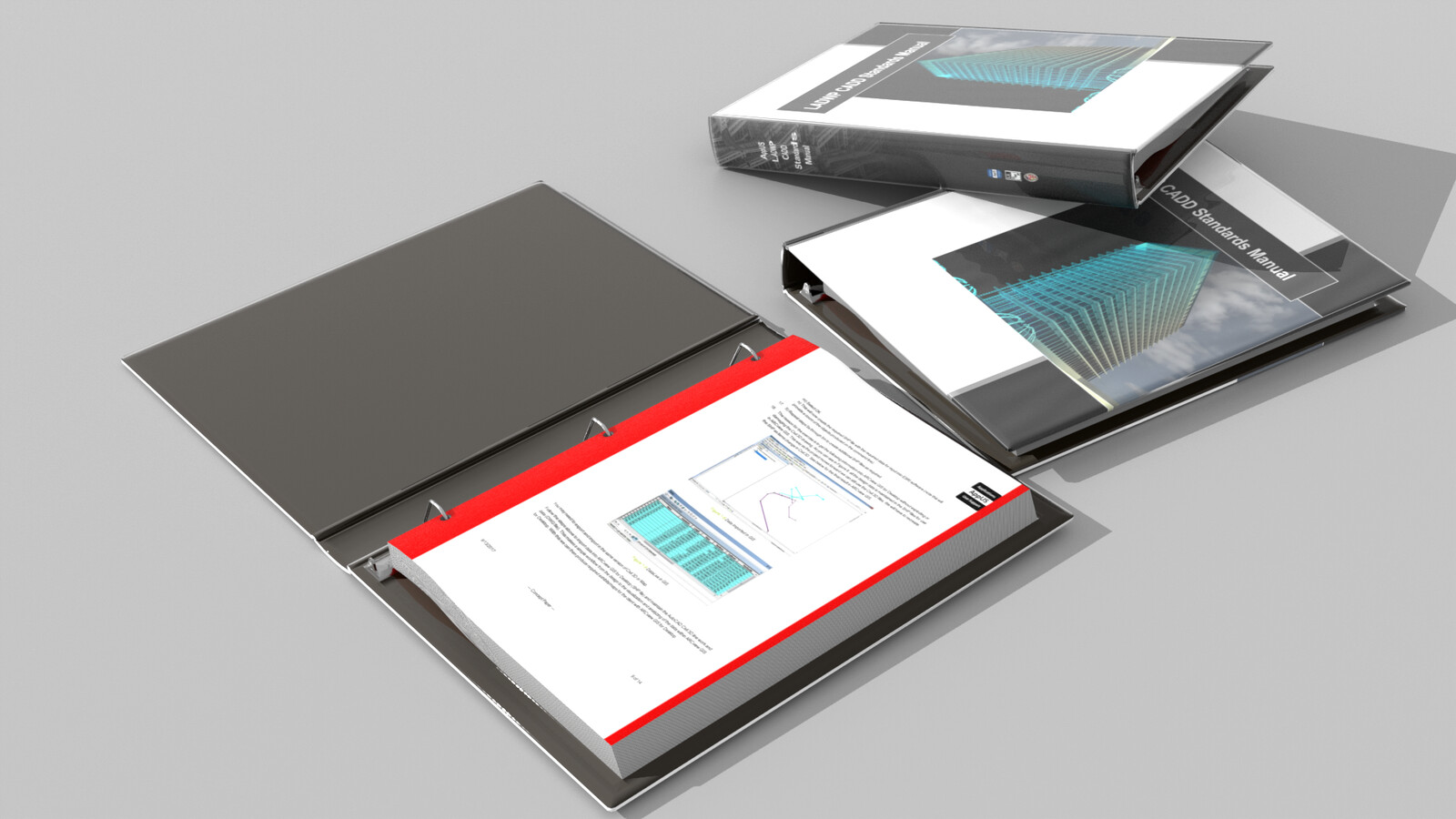 Technical documentation pre-viz - this is the final design of the AppUS Technical Documentation Binder.