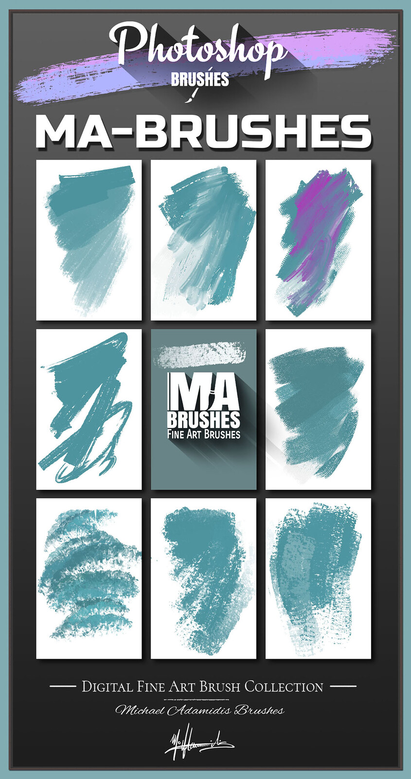 Photoshop MA-Brushes - MaxRealistic Photoshop Oil Brushes for amazing Paintings! &gt; Simplify your ART