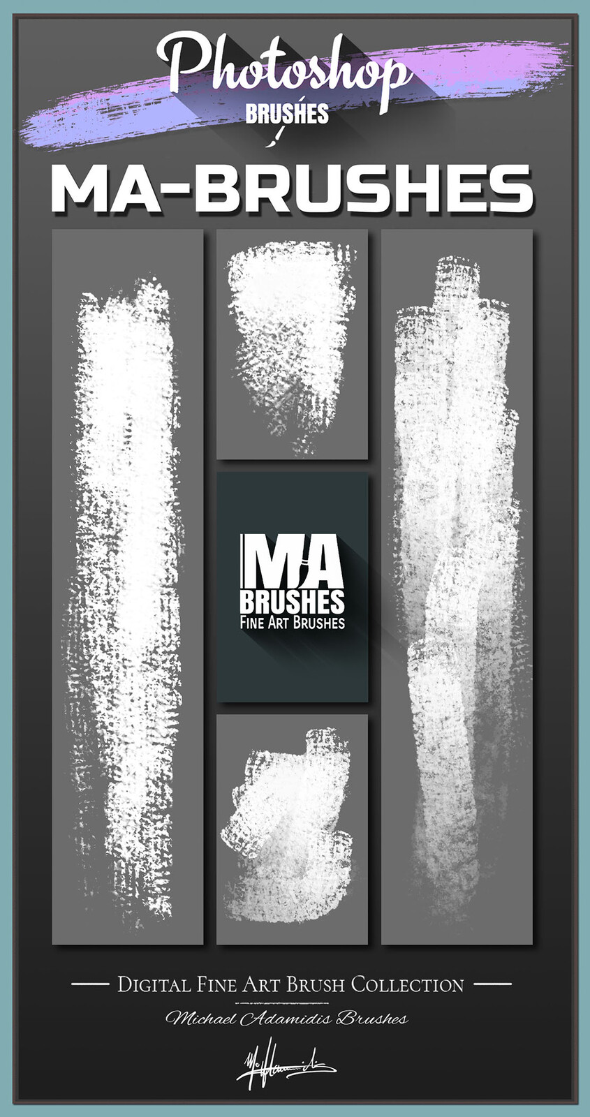 Photoshop MA-Brushes - MaxRealistic Photoshop Oil Brushes for amazing Paintings! &gt; Simplify your ART