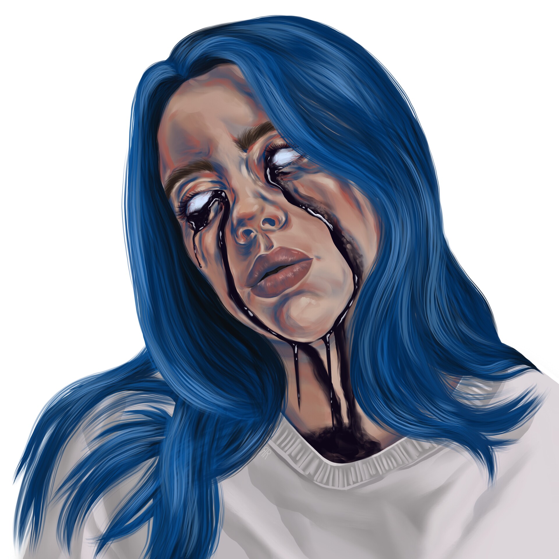 Artstation Billie Eilish Painting Rachel Rock
