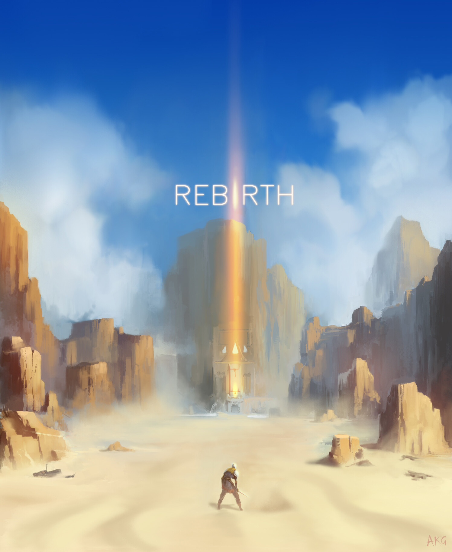 ArtStation - Game cover/Starting area concept - Rebirth, AK G