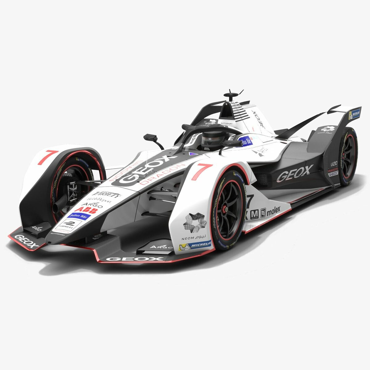 Punto de partida dedo Auto ArtStation - Geox Dragon Racing Formula E Season 2018 2019 3D model