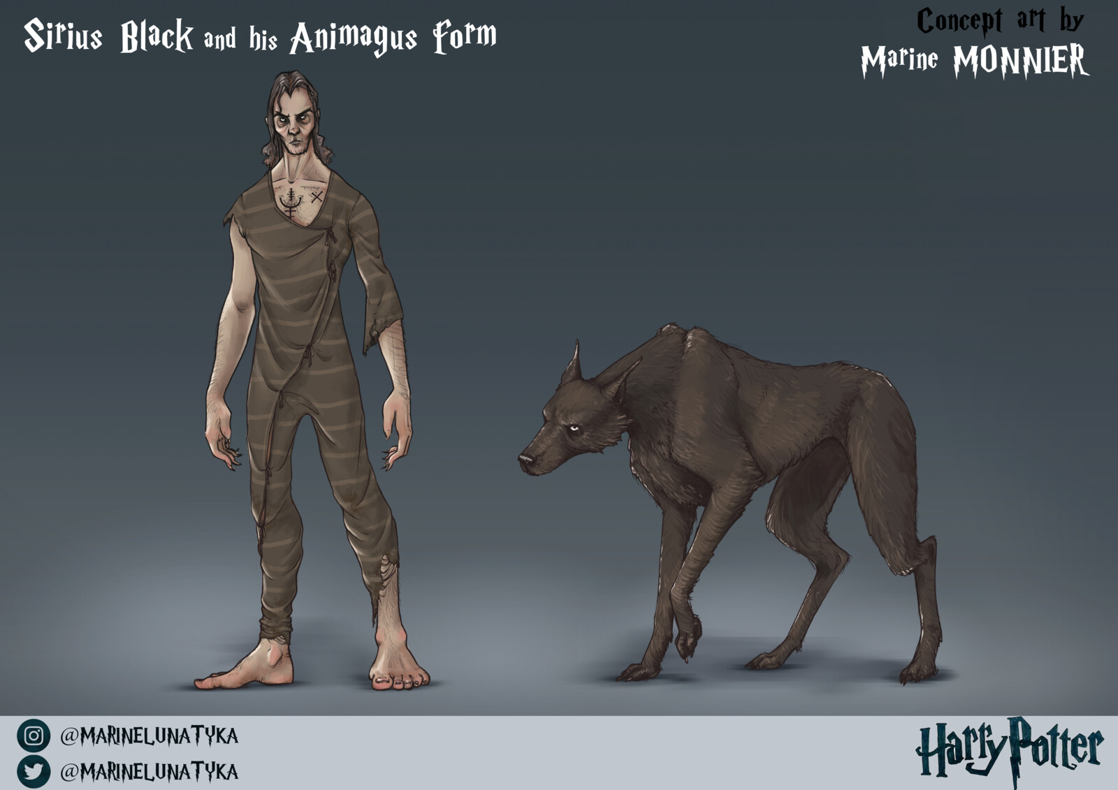Artstation Sirius Black Fan Concept Marine Monnier
