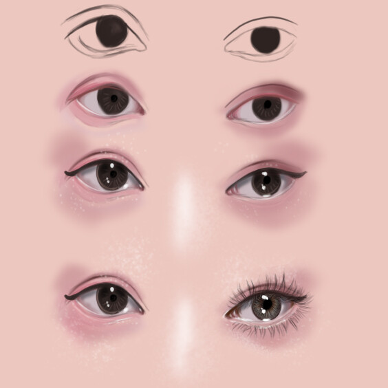 Artstation Eyes And Lips Digital Art Preeti Joshi