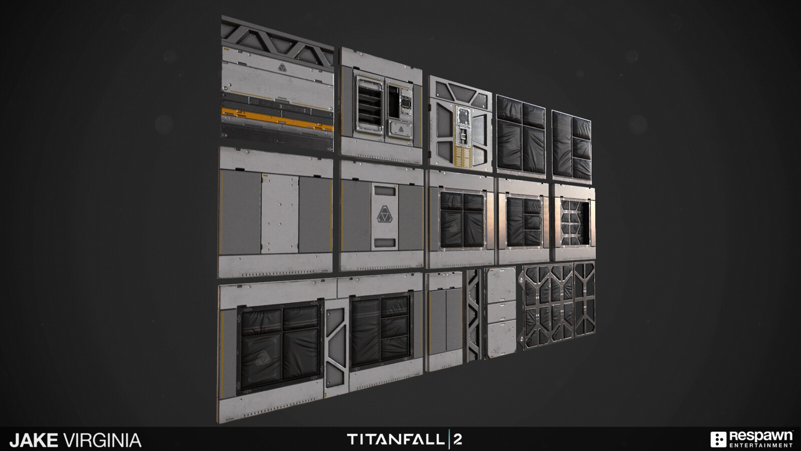 Here are the modular walls and trim sheets.