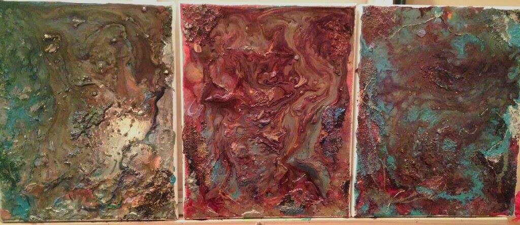 Pulling Blood From Stone Liquid Pour Series - SOLD