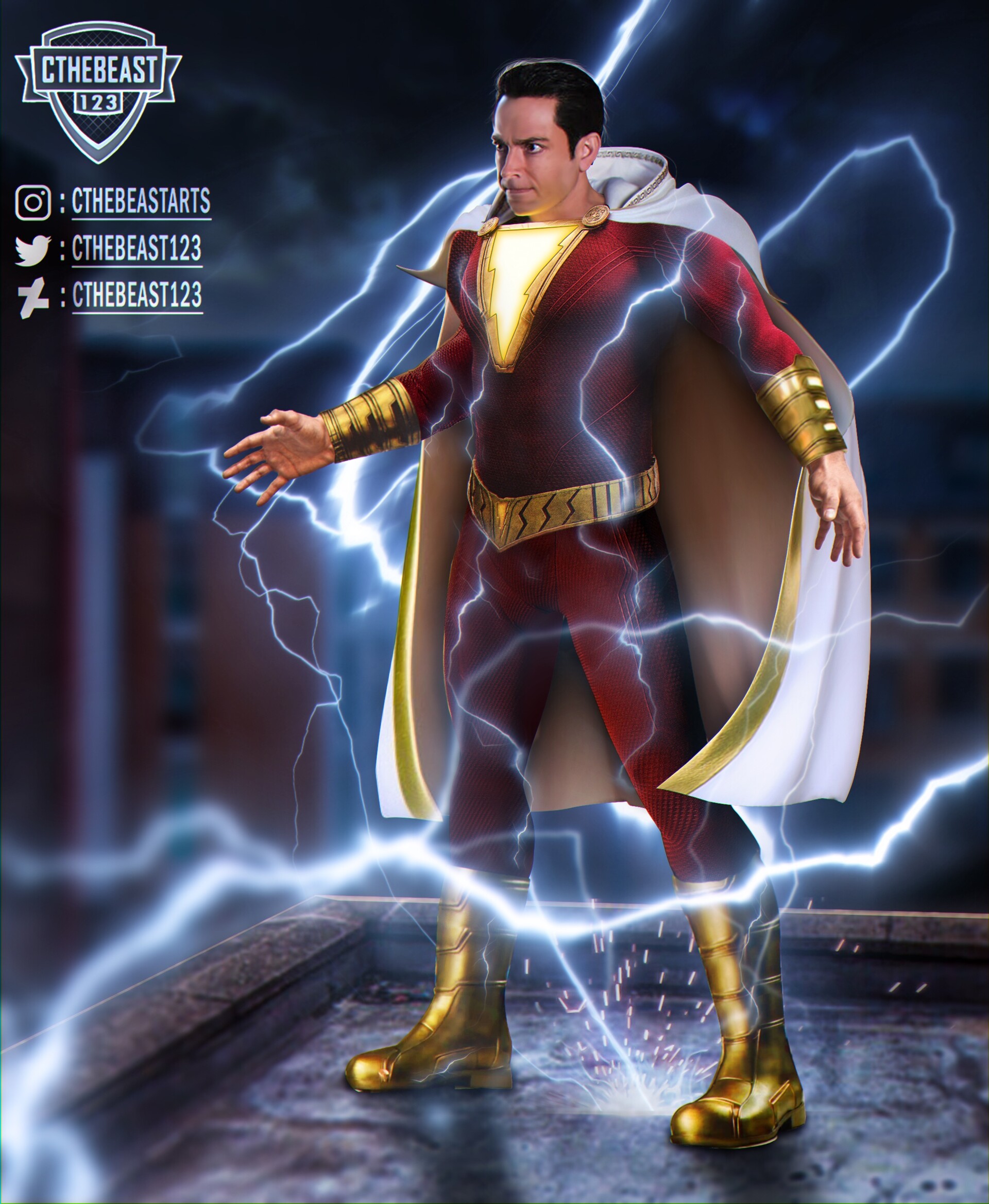 Cthebeast Arts Shazam Zachary Levi
