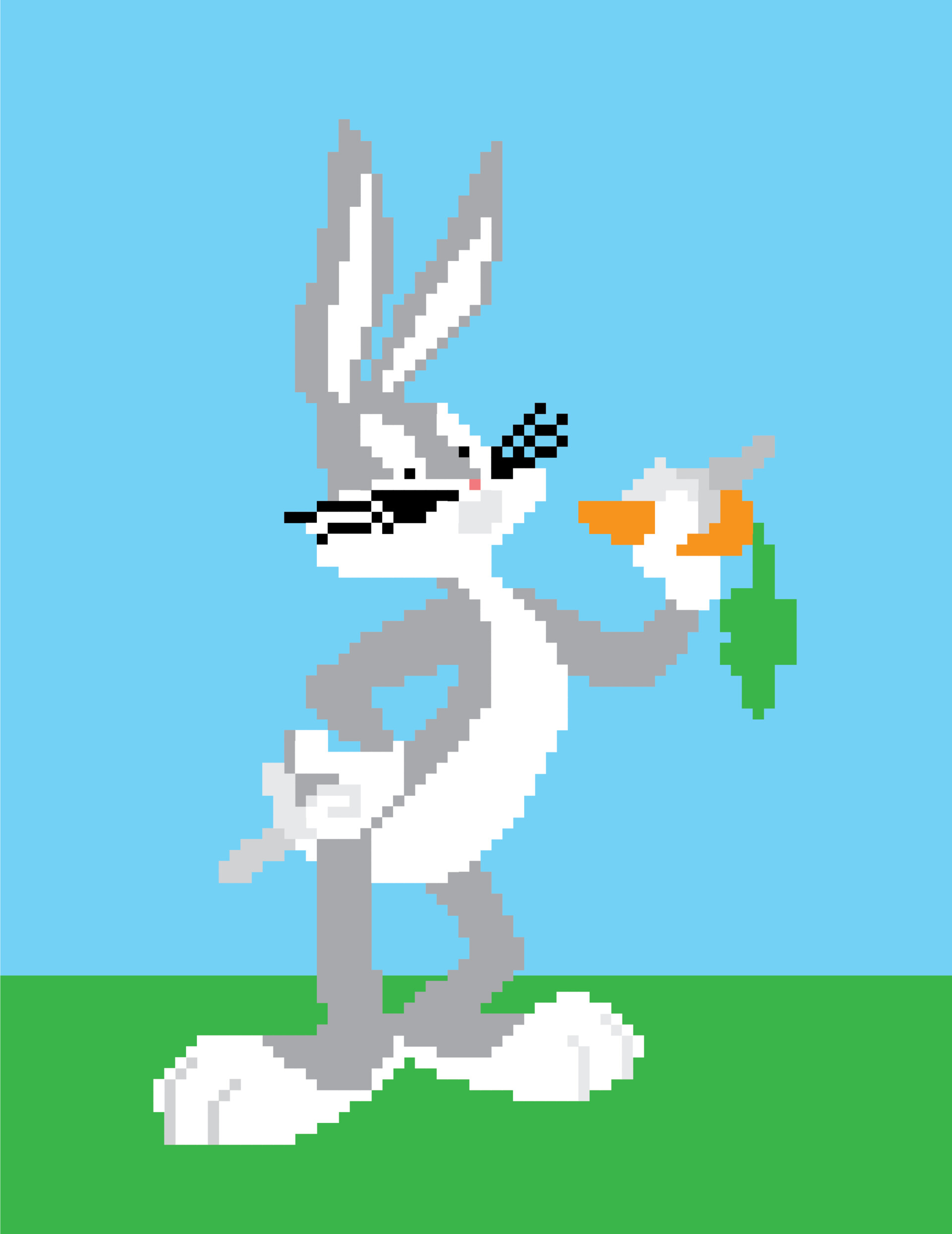 Artstation Bugs Bunny Pixel Art J Poetzel Grid paint is an online drawing tool using various types of grids (squared, triangular, hexagonal). artstation bugs bunny pixel art j