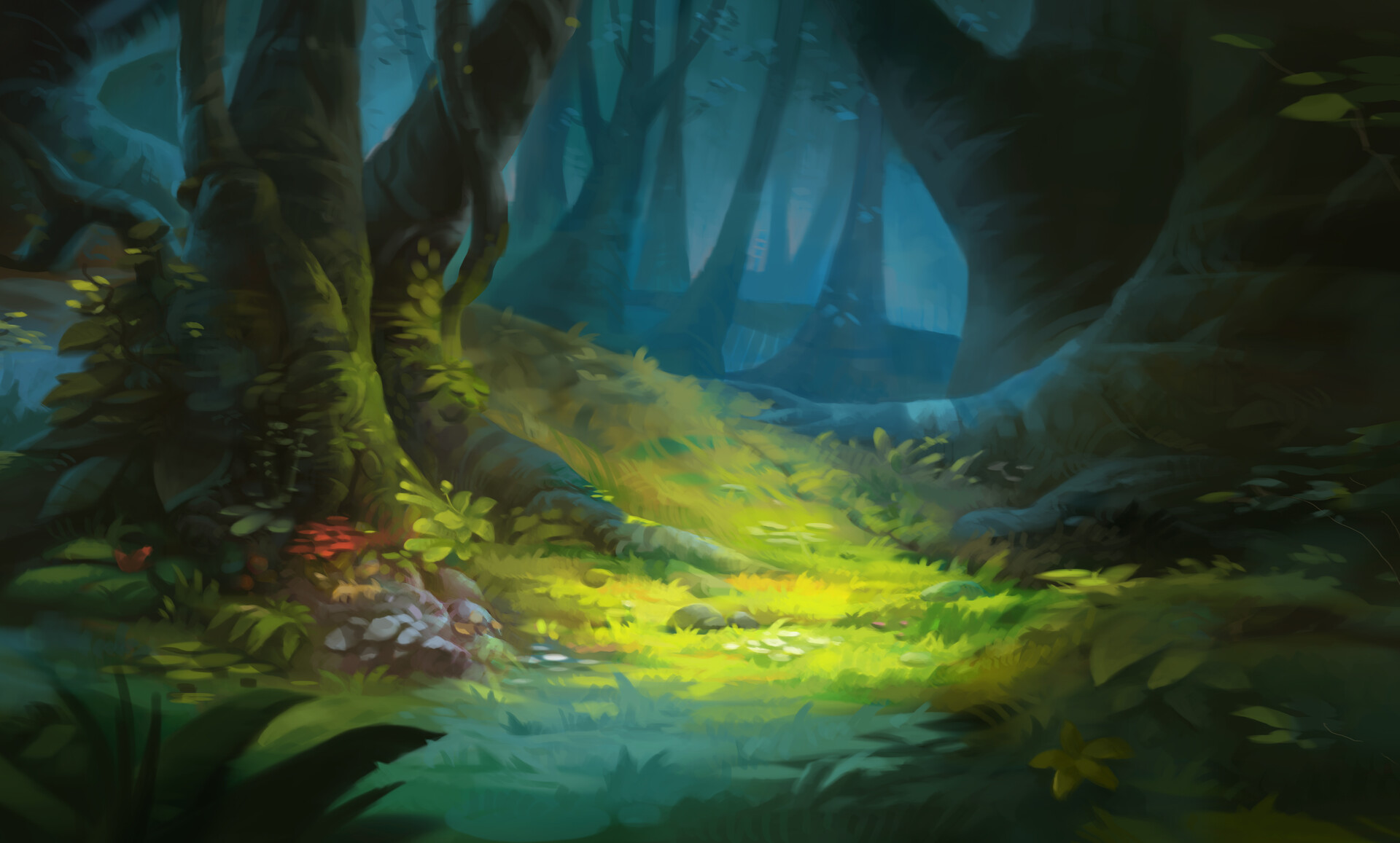 Ruslan Kim Forest Background