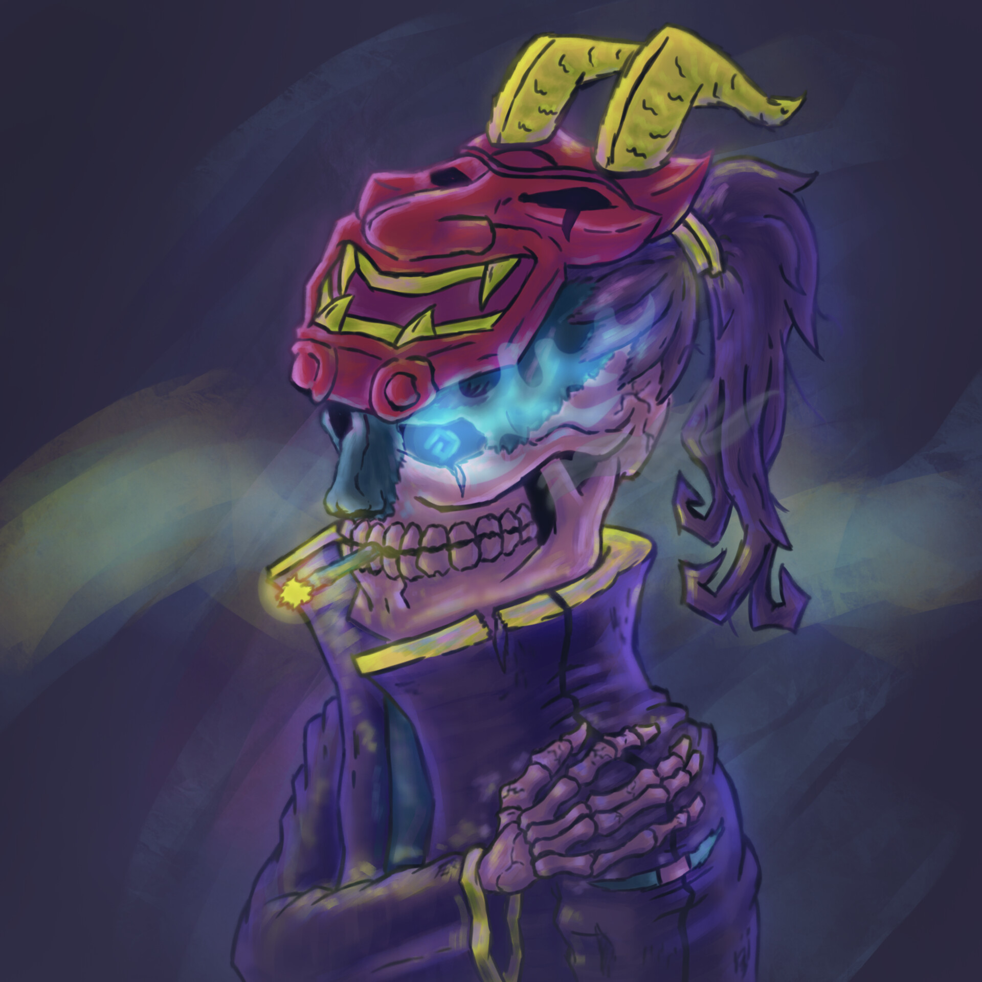 ArtStation - Masked skeleton