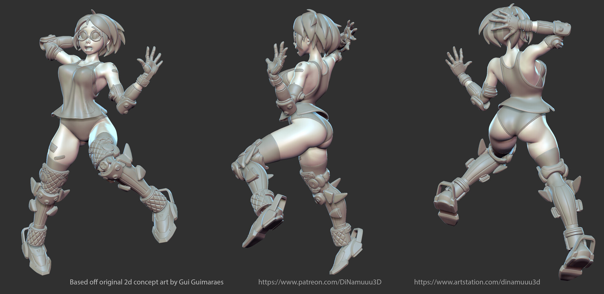 Dinamuuu 3d Rocket Boots Sculpt 1764