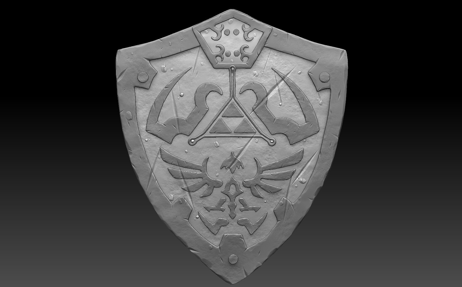 ArtStation Hylian Shield Concept