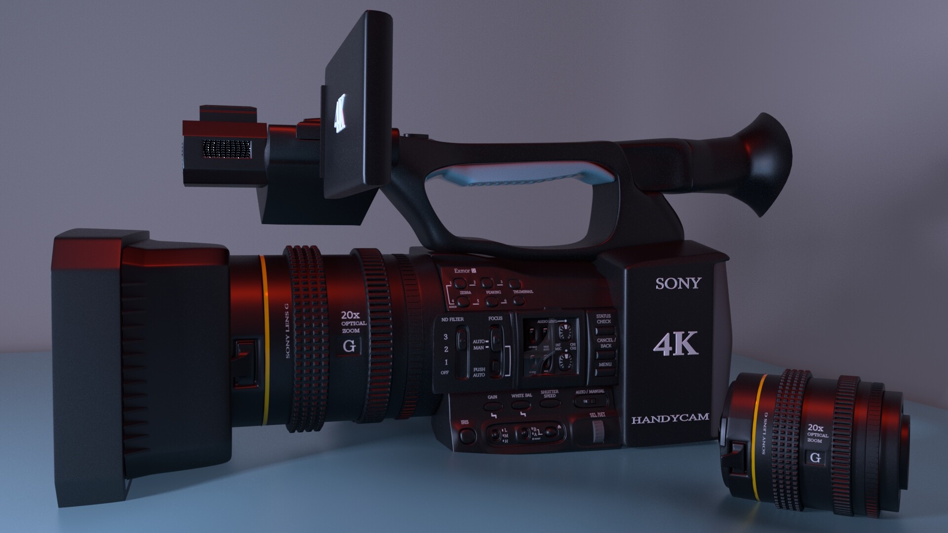 Artstation 3d Sony Handycam Prayag Mahabaleshwarkar