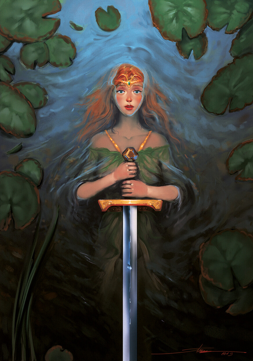 Artstation Lady Of The Lake Stoica Alex