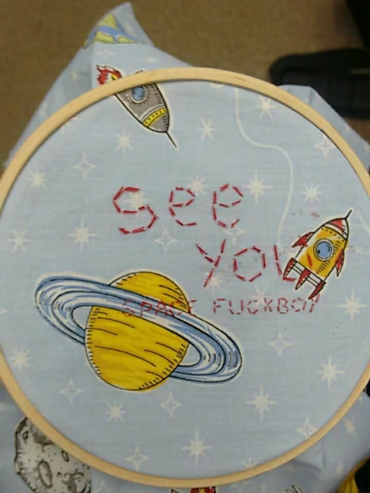 Lucy Schafer Meme Embroidery