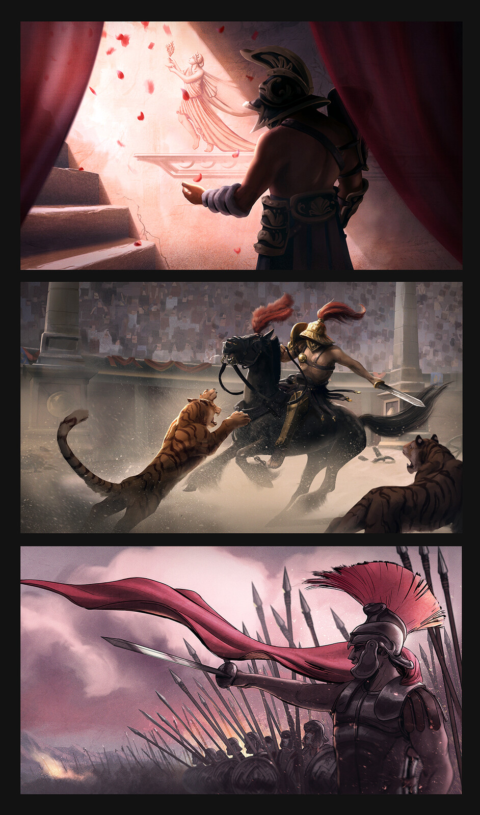 Keyshot explorations. Still deciding how to style the cinematic cuts, either realistic or comic book-esque.