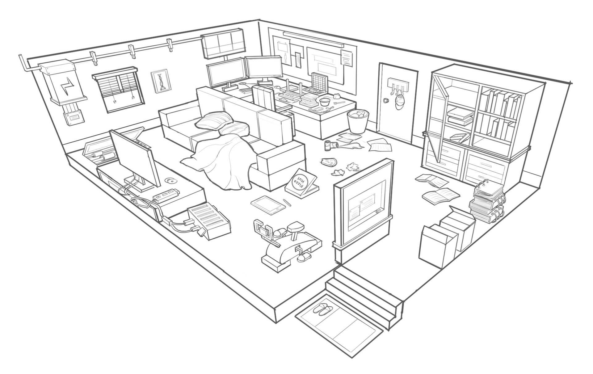 Artstation Line Practice Ma Xiaoda