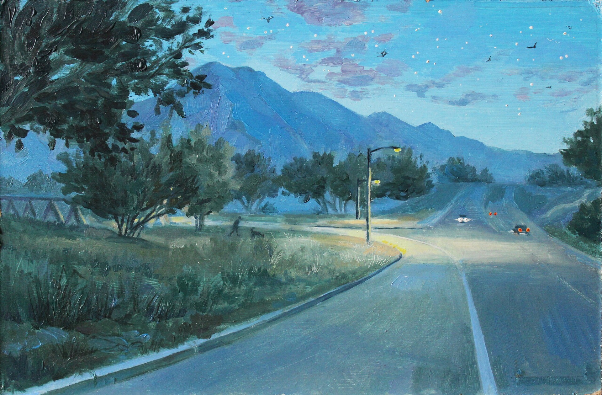 Lydia Rozanova Art Inmyartworld Evening Landscape Painting