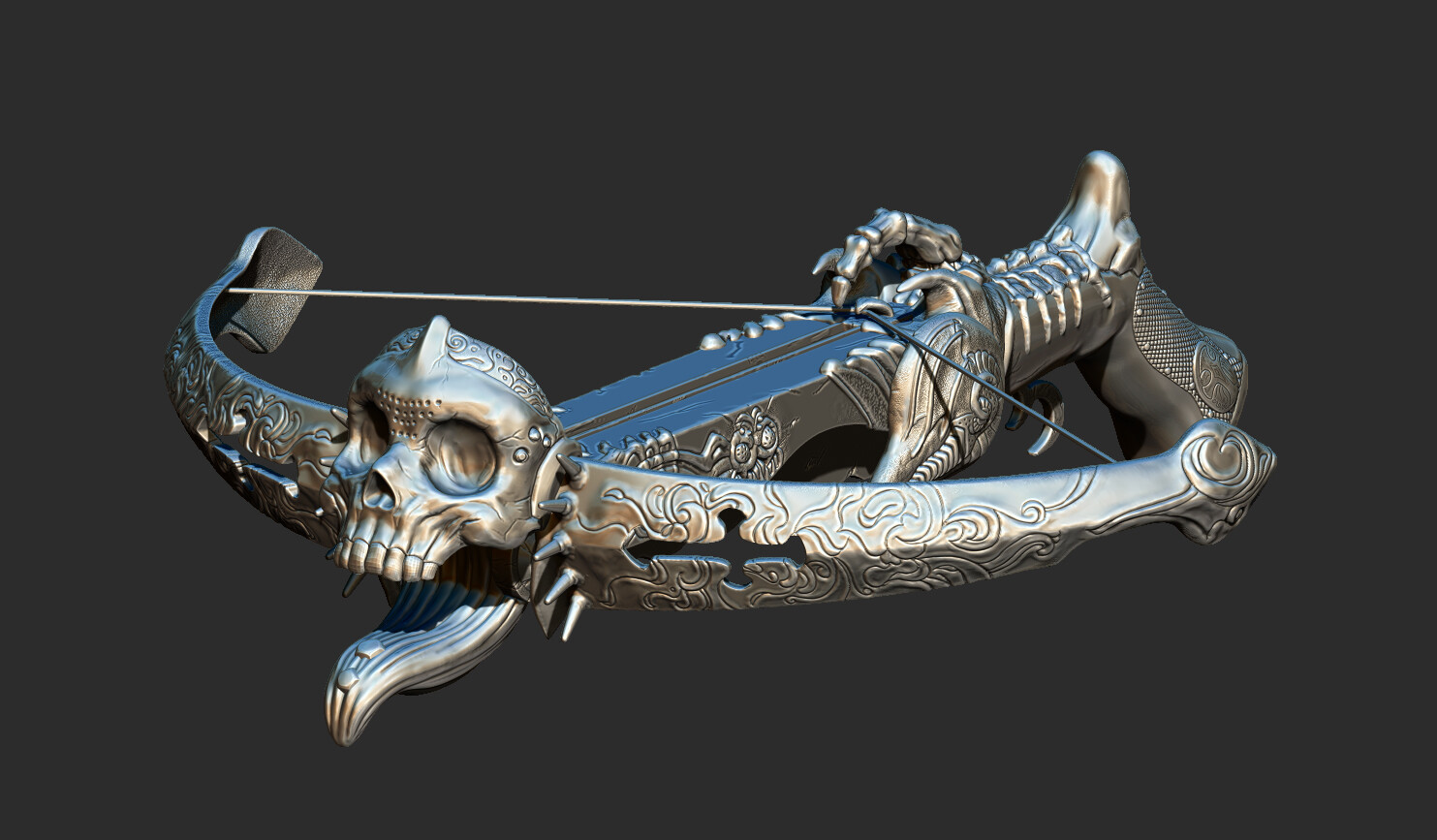 Sharad Pradhan - Skull Crossbow, image size:1483x867