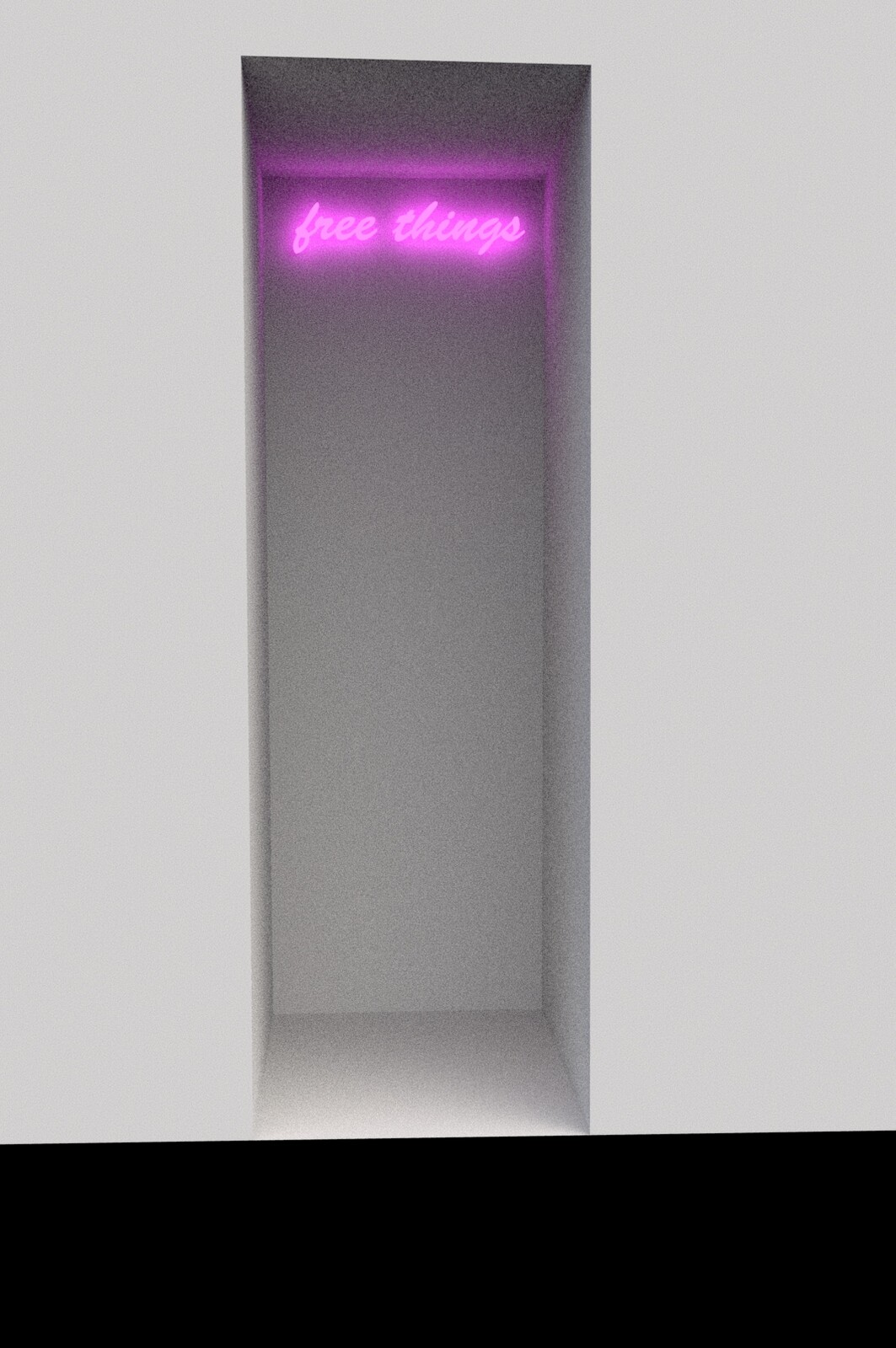 Neon 1 / image modélisée dans Maya 