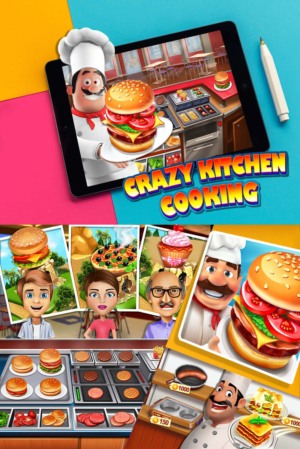 Artstation Crazy Kitchen Cooking Game Creative Distrix