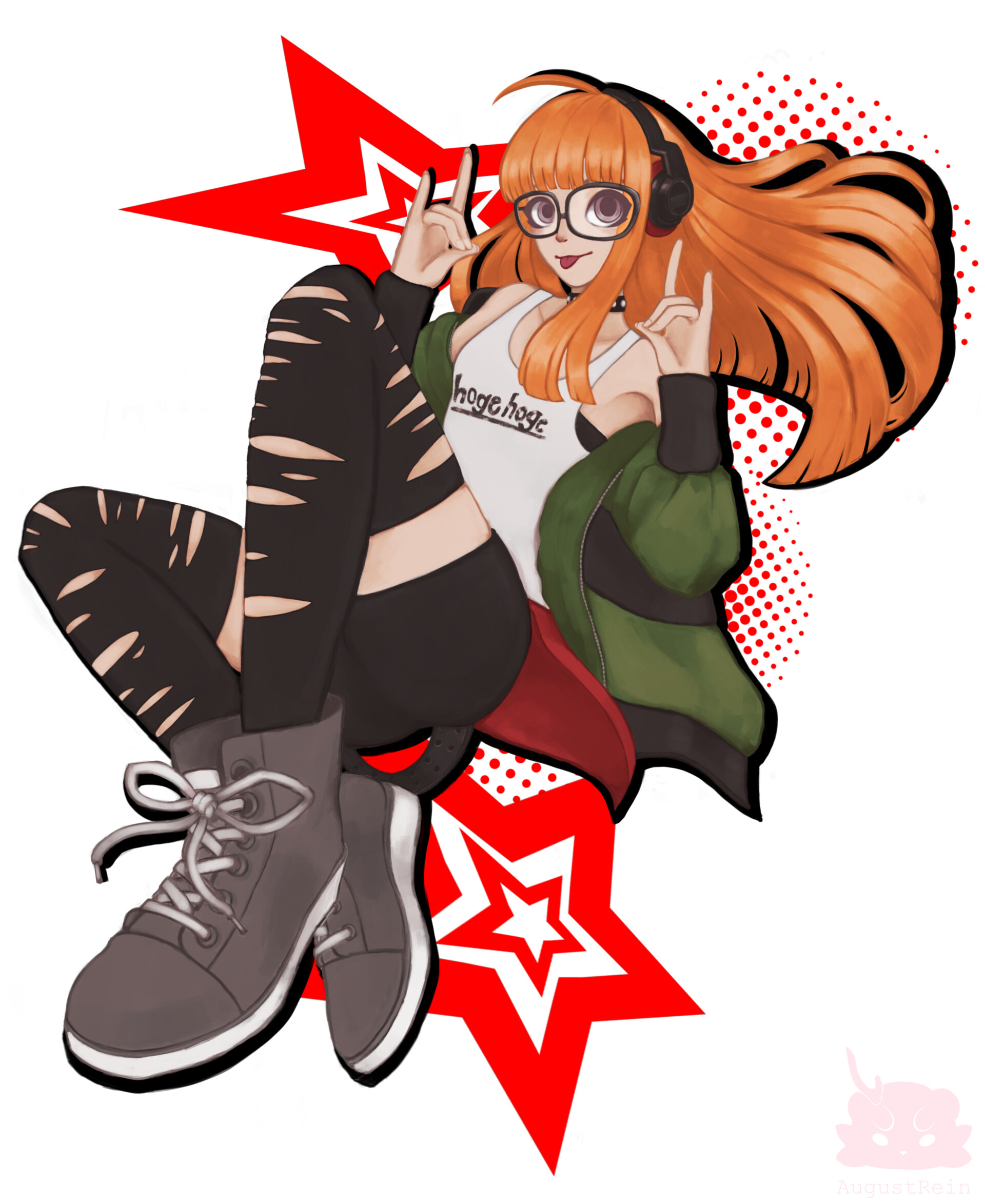 Augustrein Aj B Fanart Persona 5 Dancing Star Night Futaba Sakura