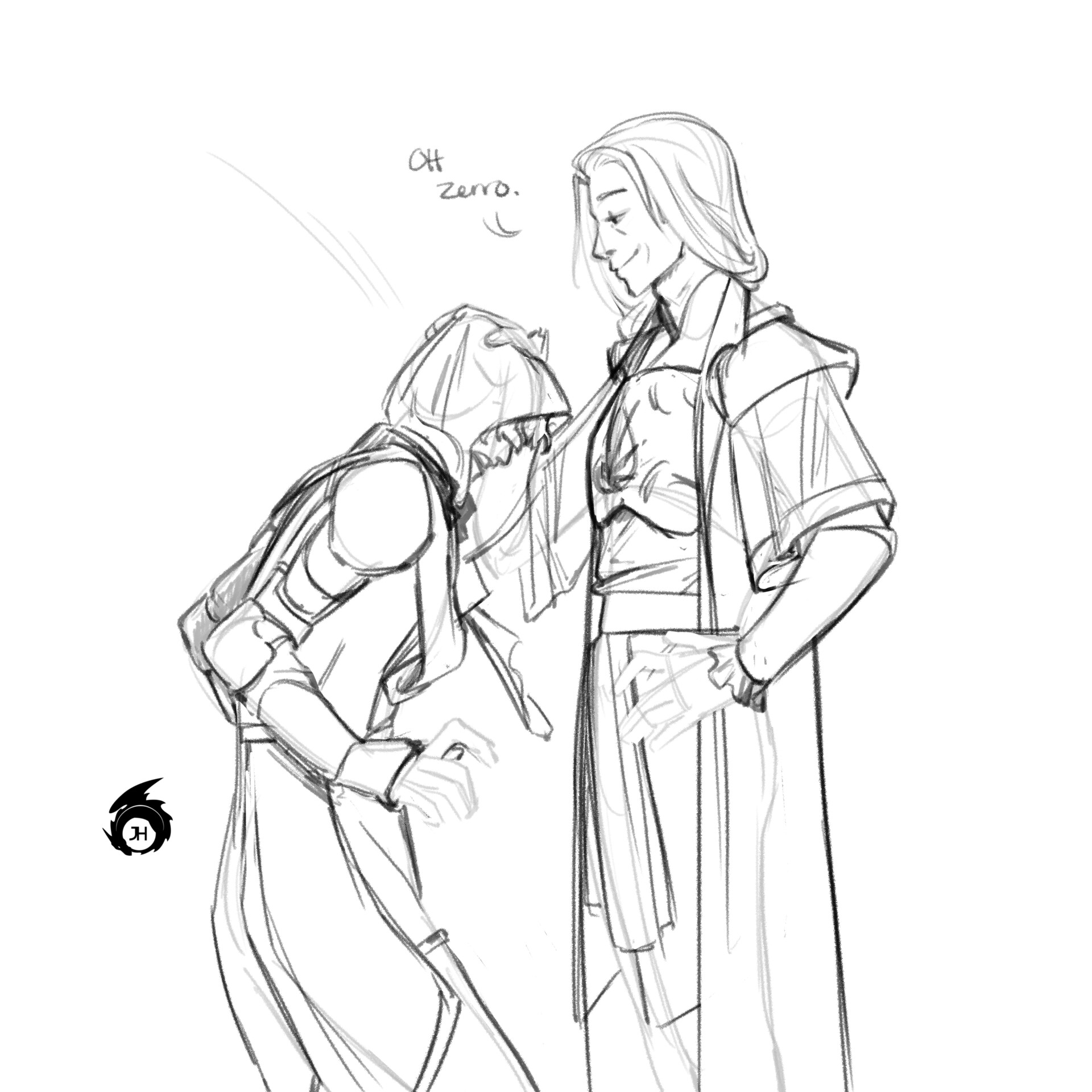 Artstation - Master And Apprentice Sketch
