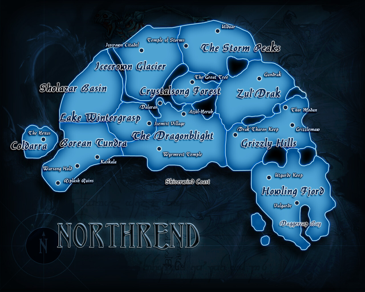Northrend Map