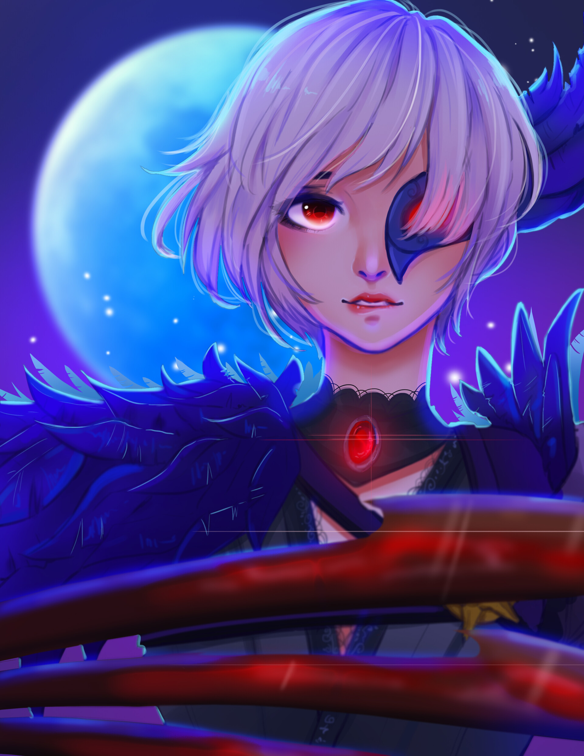 Artstation Natalia Midnight Raven Mobile Legends Buns Arts