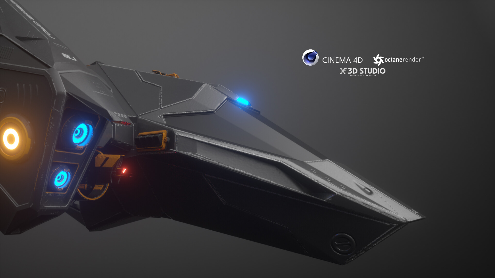 Artstation Concept Art Sci Fi Spaceship X3d Studio