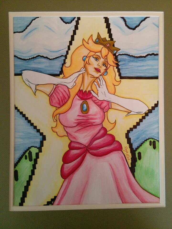 Princess Peach Pinup Commission