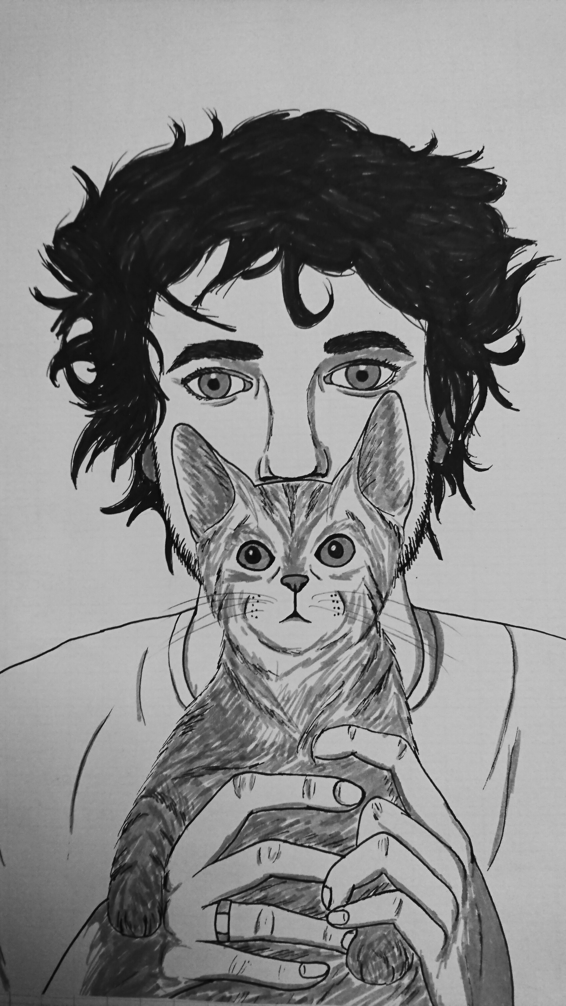 Artstation L Homme Et Son Chat Elisa Oddon