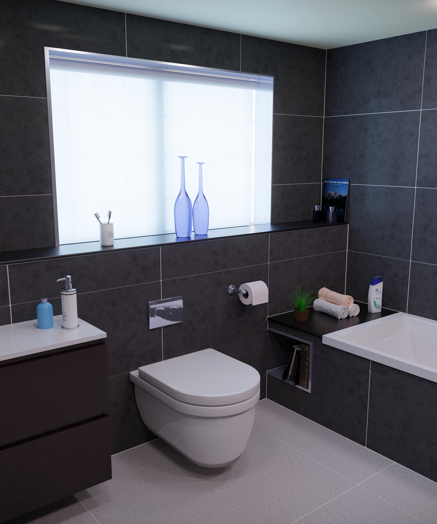ArtStation - Bathrom Architectural Render