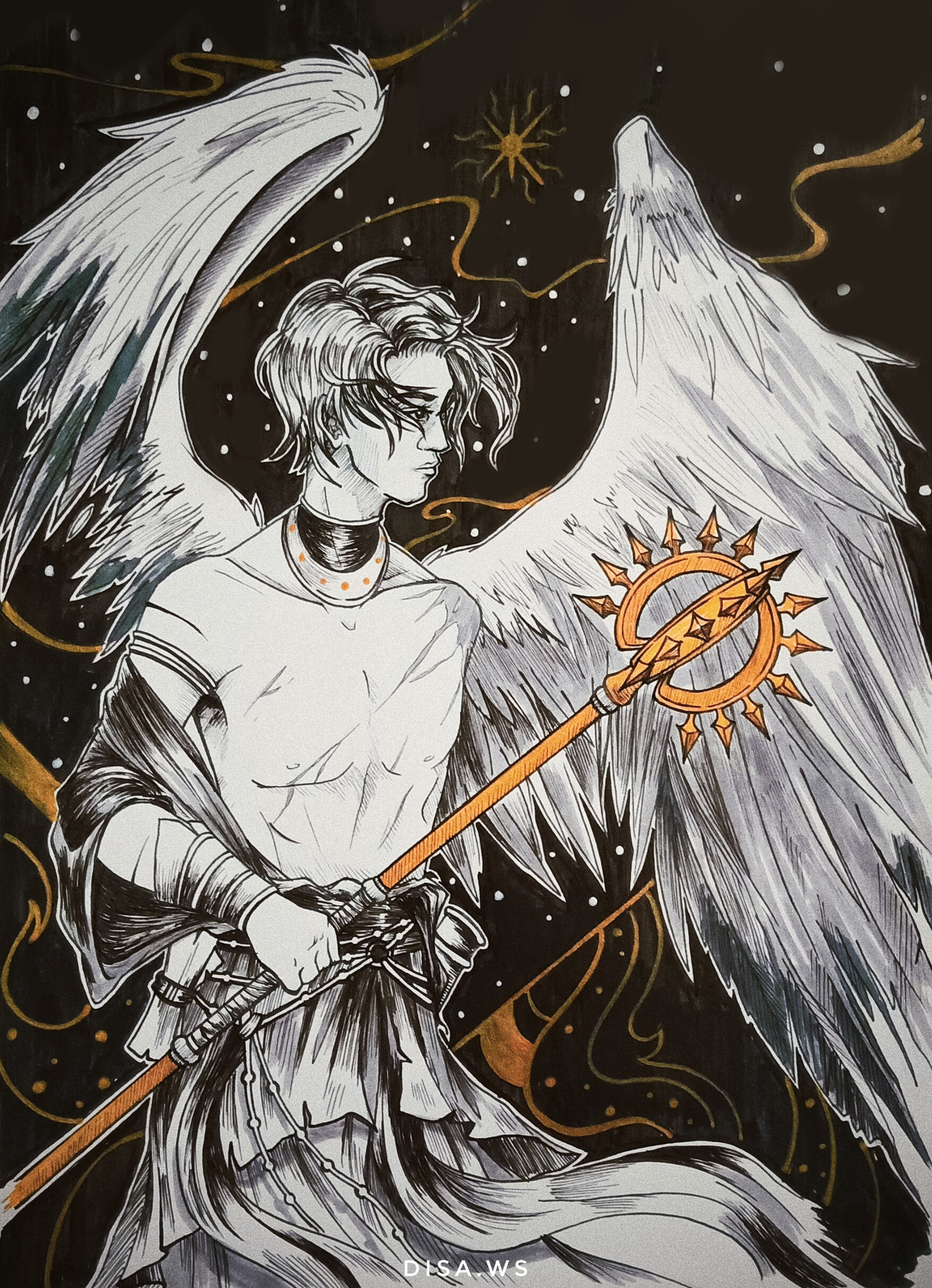 Artstation Kokabiel Angel Of The Stars Audisa Wina S