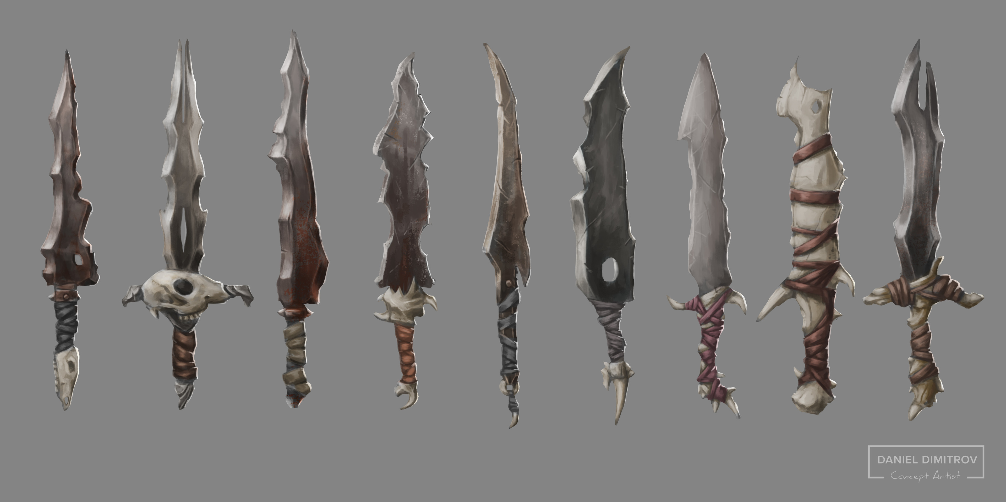 Daniel Dimitrov Barbarian Sword Designs
