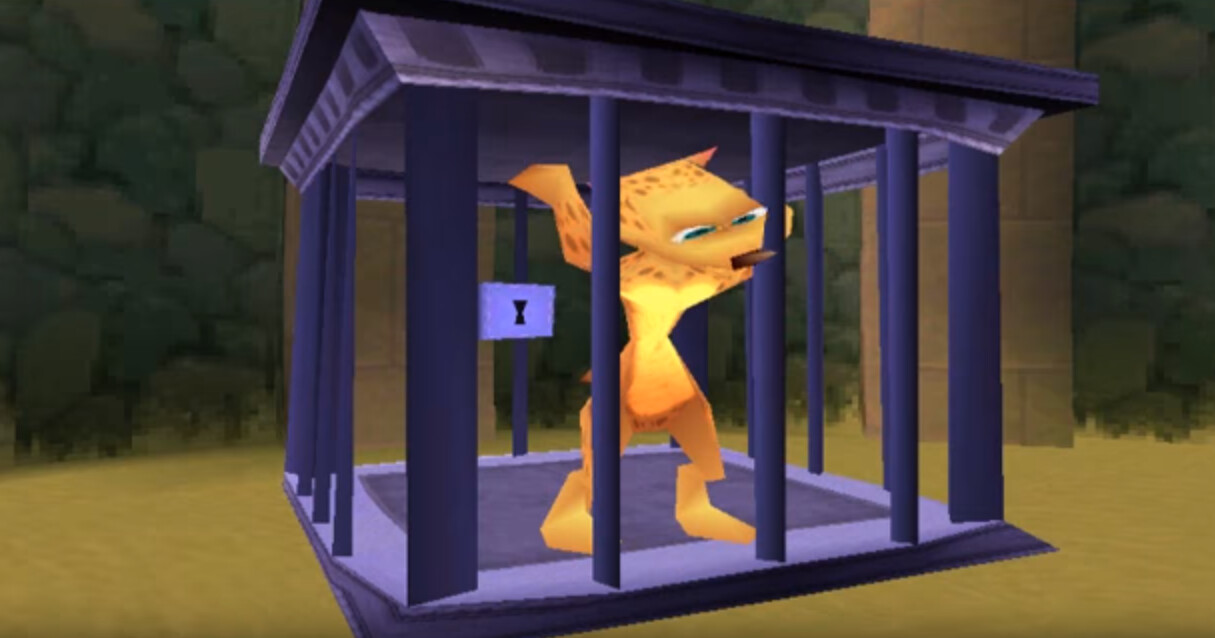 Original cage in 2000 for the Playstation 1